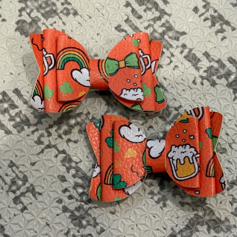 St. Patrick’s Day hair clips